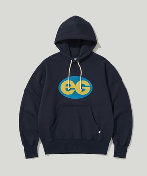 OVAL LOGO HW HOODIE NAVY