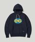 OVAL LOGO HW HOODIE NAVY