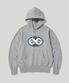 OVAL LOGO HW HOODIE HEATHER GREY