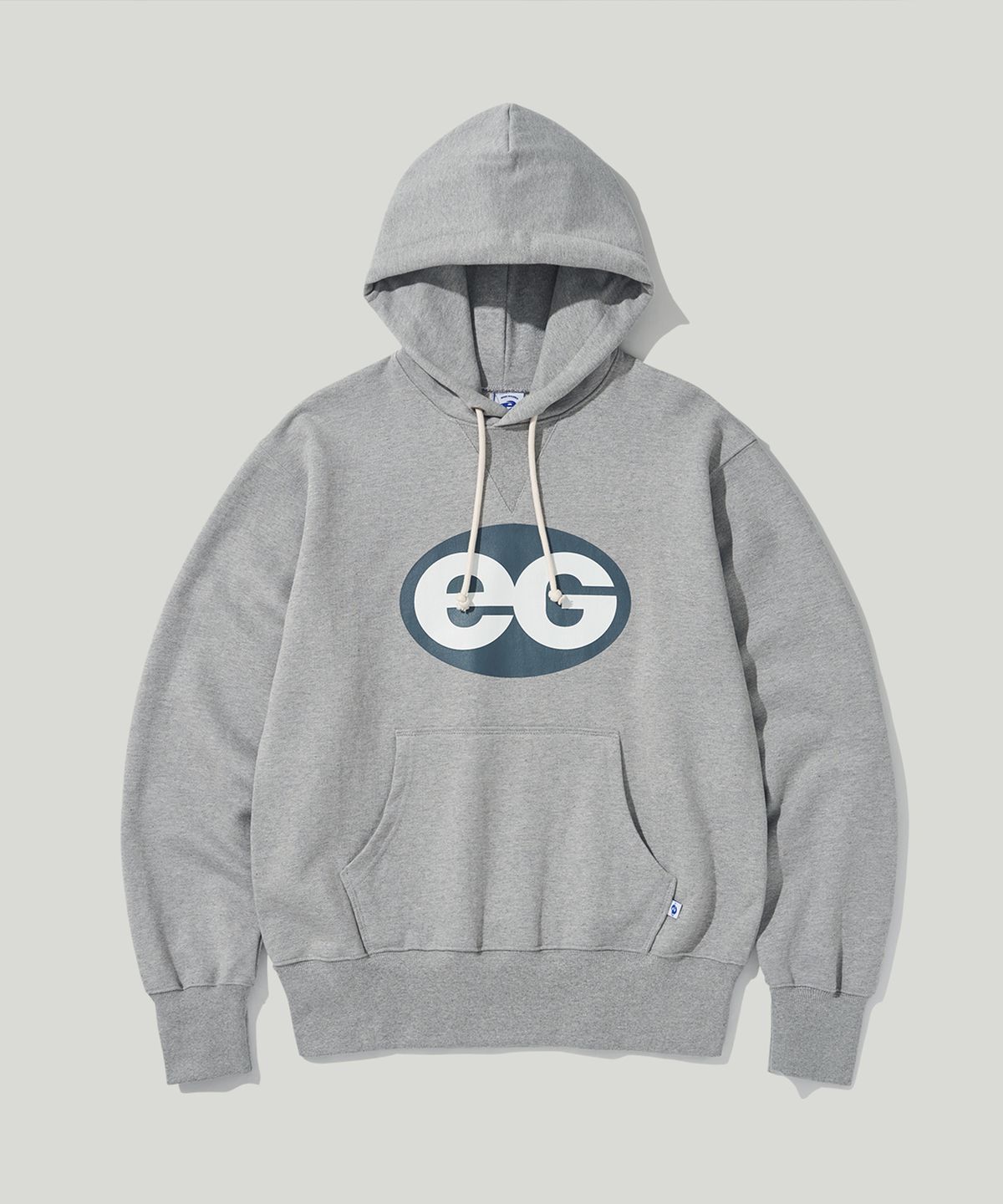 이스트코(EASTCO) OVAL LOGO HW HOODIE HEATHER GREY