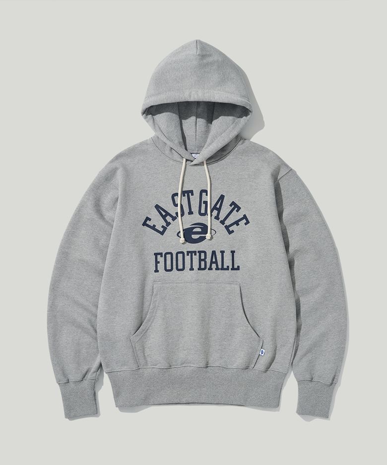 FOOTBALL HW HOODIE HEATHER GREY