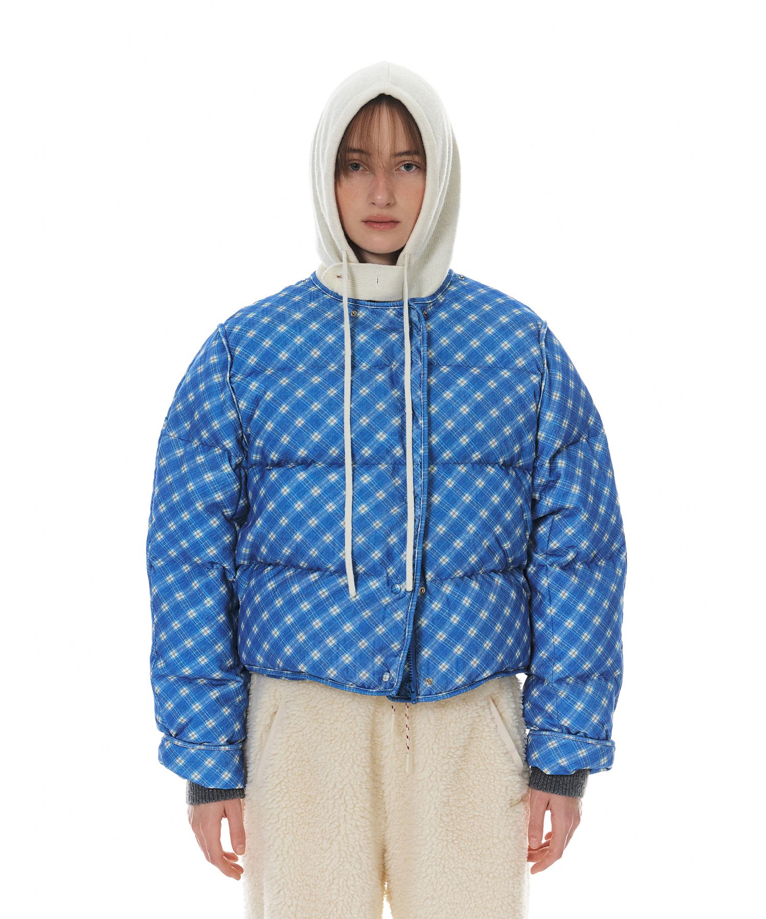 【GROVE】 GARNI CHECK CORDUROY DOWN JACKET /追跡付 MUSINSA | GROVE GARNI CHECK CORDUROY DOWN JACKET (2COLOR)