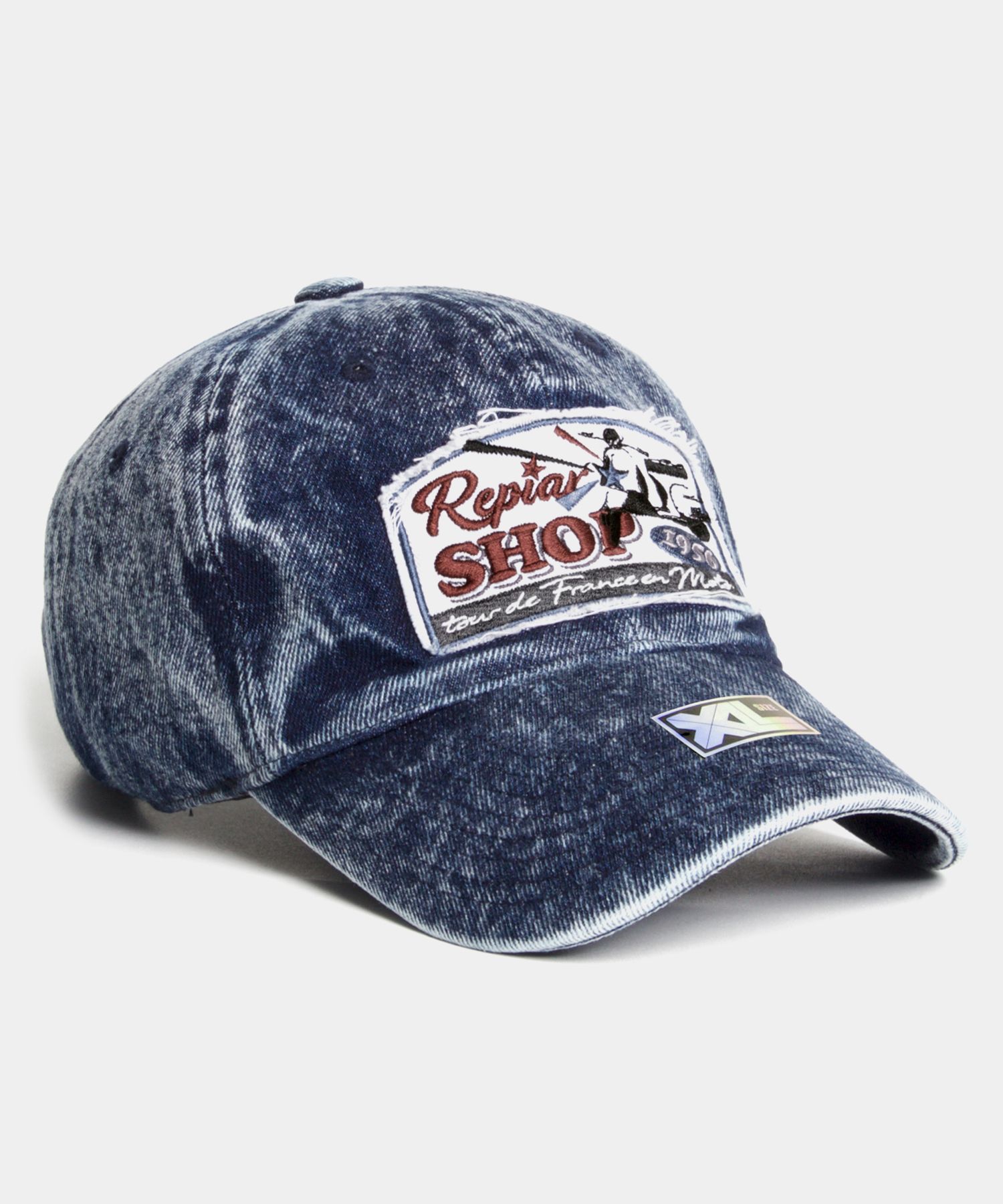 MUSINSA | PLATEAU Big Size Washing Ball Cap XL RS DENIM CAP BLUE