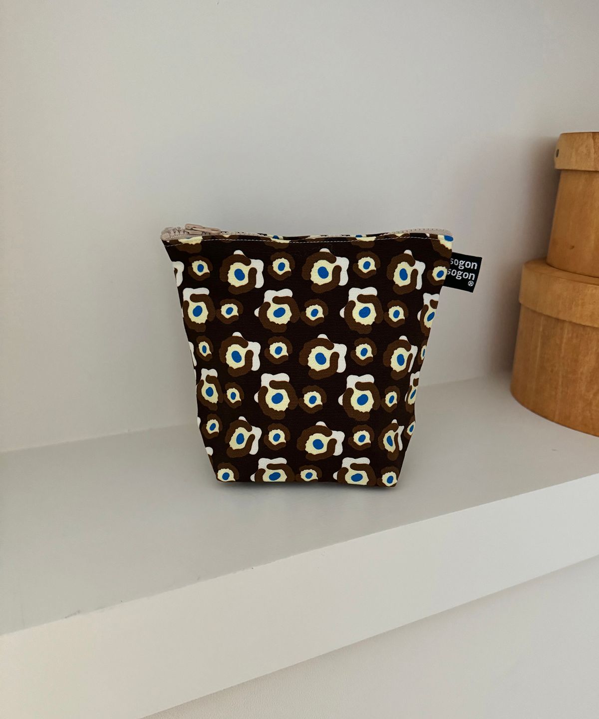 소곤소곤(SOGONSOGON) animal brown pouch w