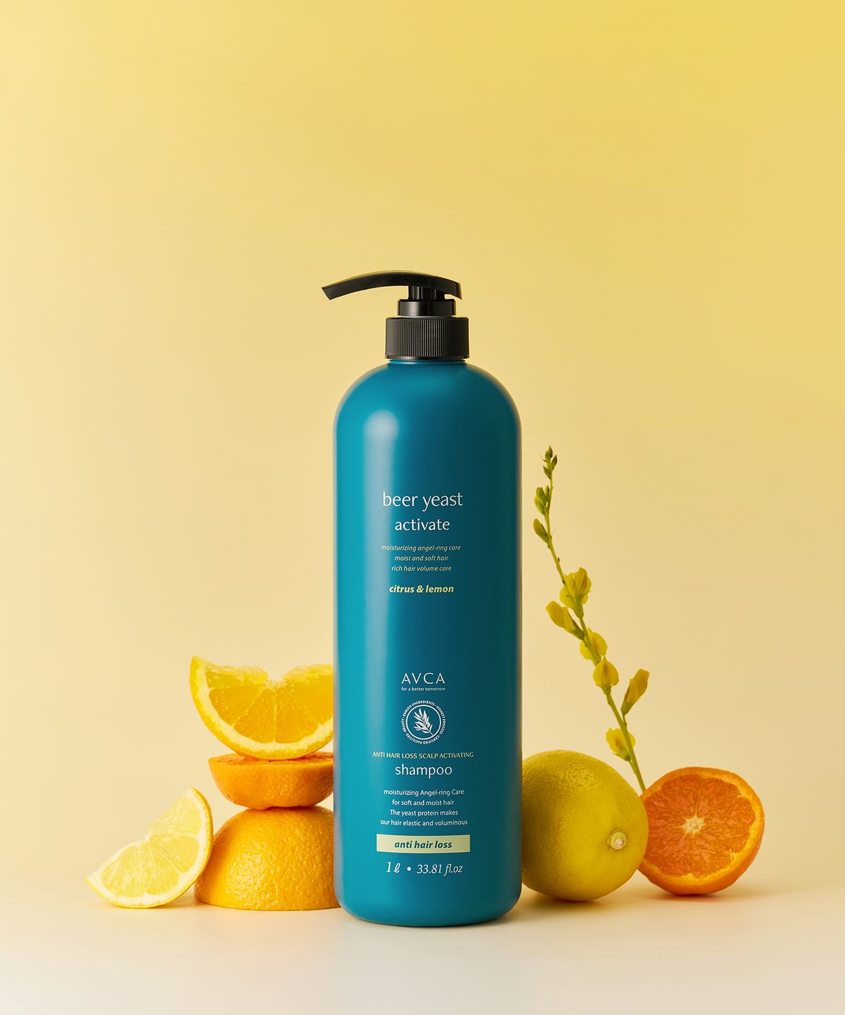아브카(AVCA) 맥주효모 두피케어 탈모증상완화 샴푸 시트러스앤레몬 1000ml