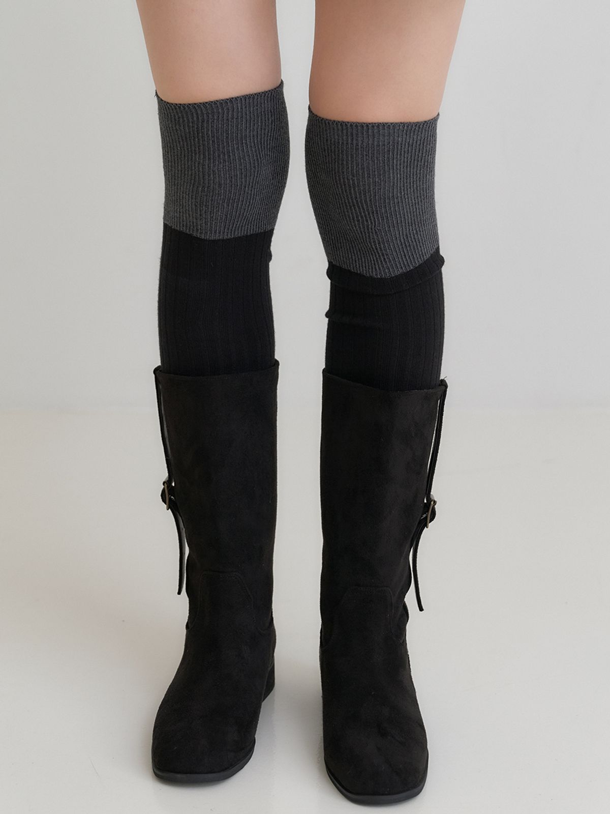 오블라(OVLA) tone and tone_knee high socks SO014