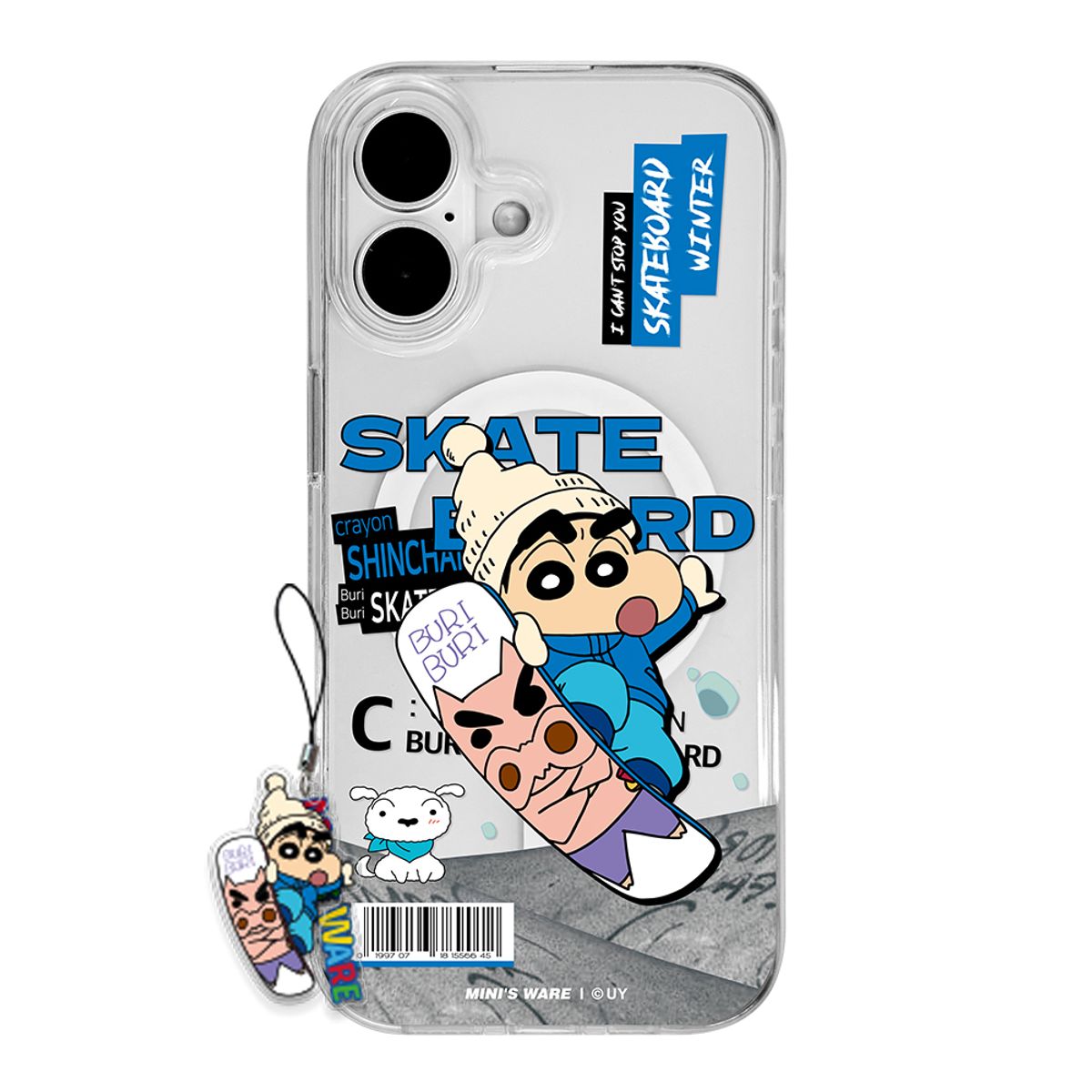 미니스웨어(MINI'S WARE) [갤럭시S25추가] Crayon Shin-Chan Winter Magsafe Case_Board