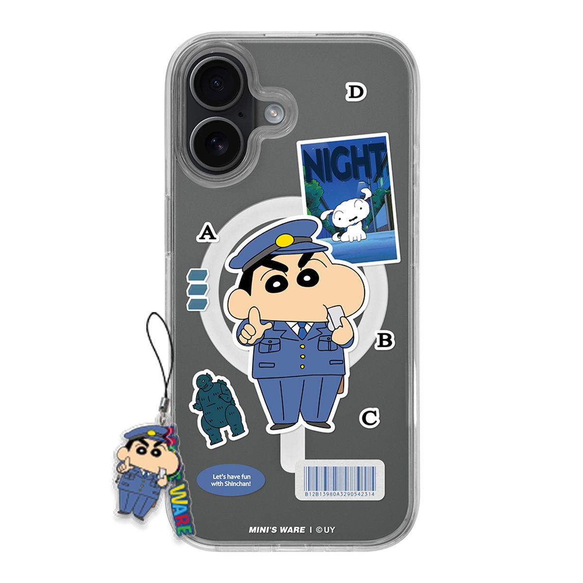 미니스웨어(MINI'S WARE) [아이폰17추가] Crayon Shin-Chan Play Magsafe Case_Blue