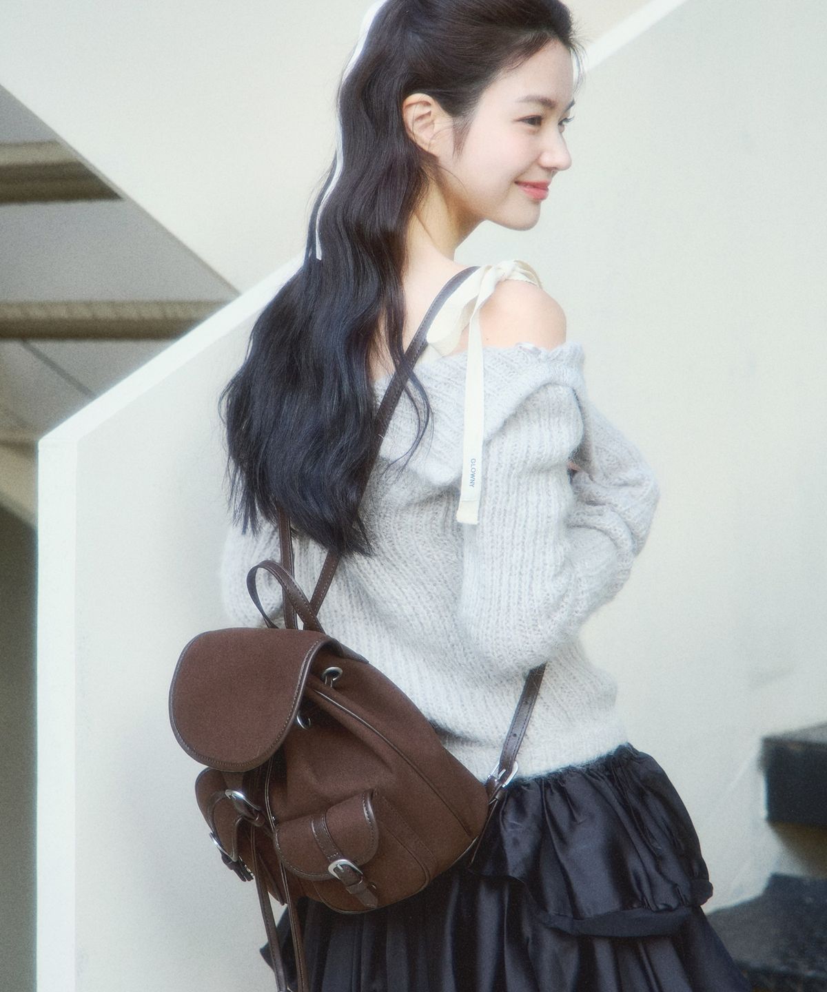 아오하(AHOHA) 키핀 백팩 스웨이드 브라운