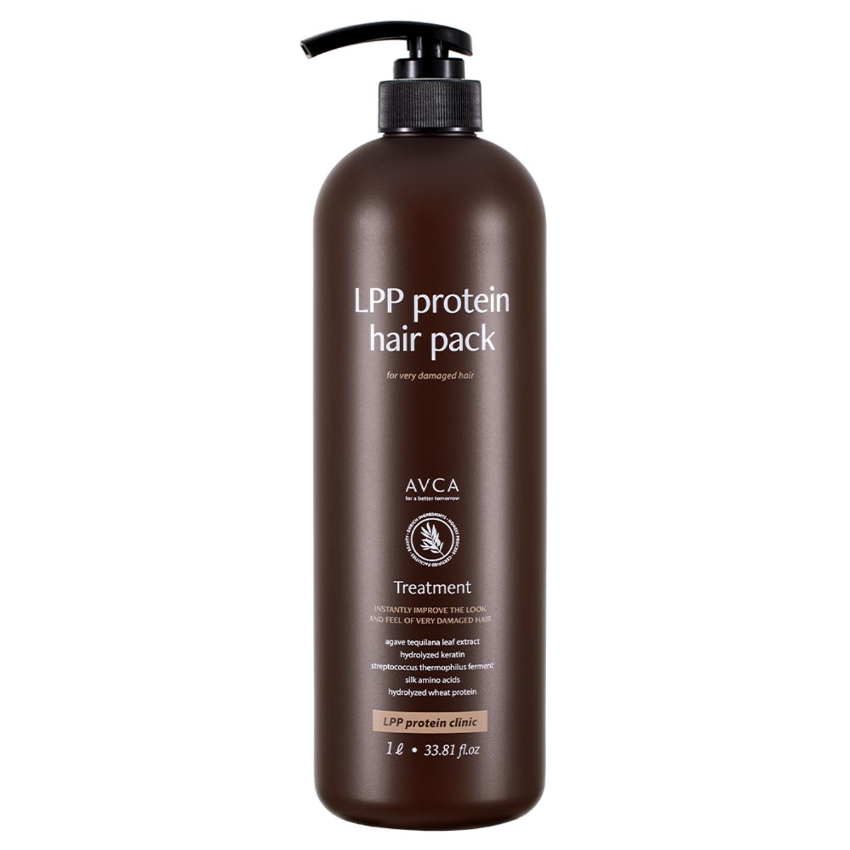 아브카(AVCA) 극손상 케어 LPP 단백질 헤어팩 저자극 트리트먼트 1000ml