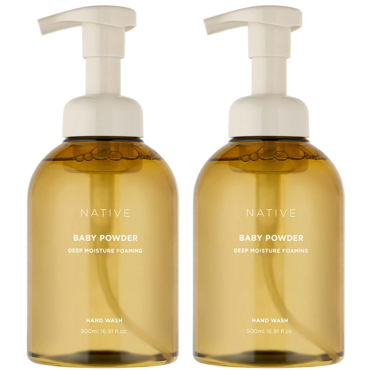 아브카(AVCA) 네이티브 딥모이스춰 포밍 핸드워시 베이비파우더 500ml 2개