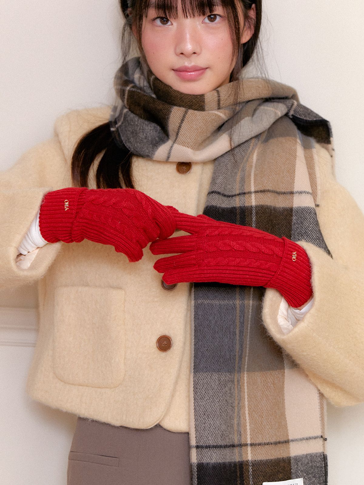 오블라(OVLA) (선물포장) TWIST POINT OVLA GLOVES GL006