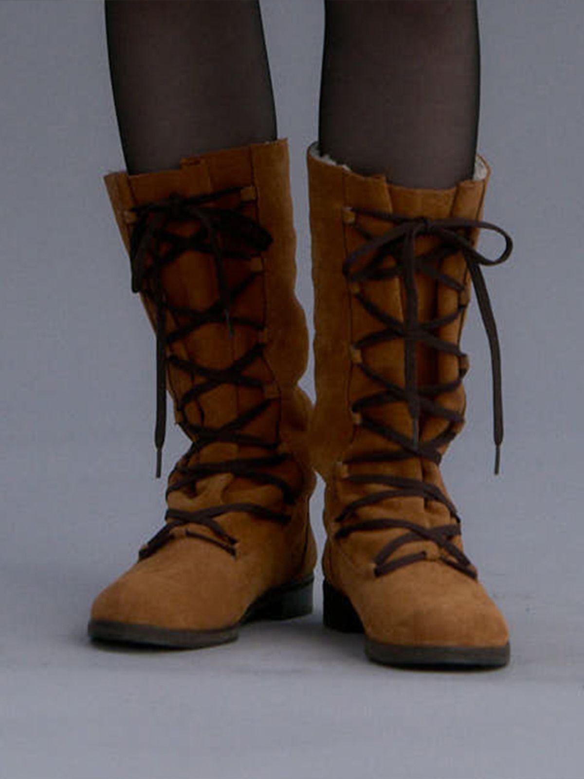러브어스유(LOVEUSU) Goat Sprit Dumble Boots (Brown)