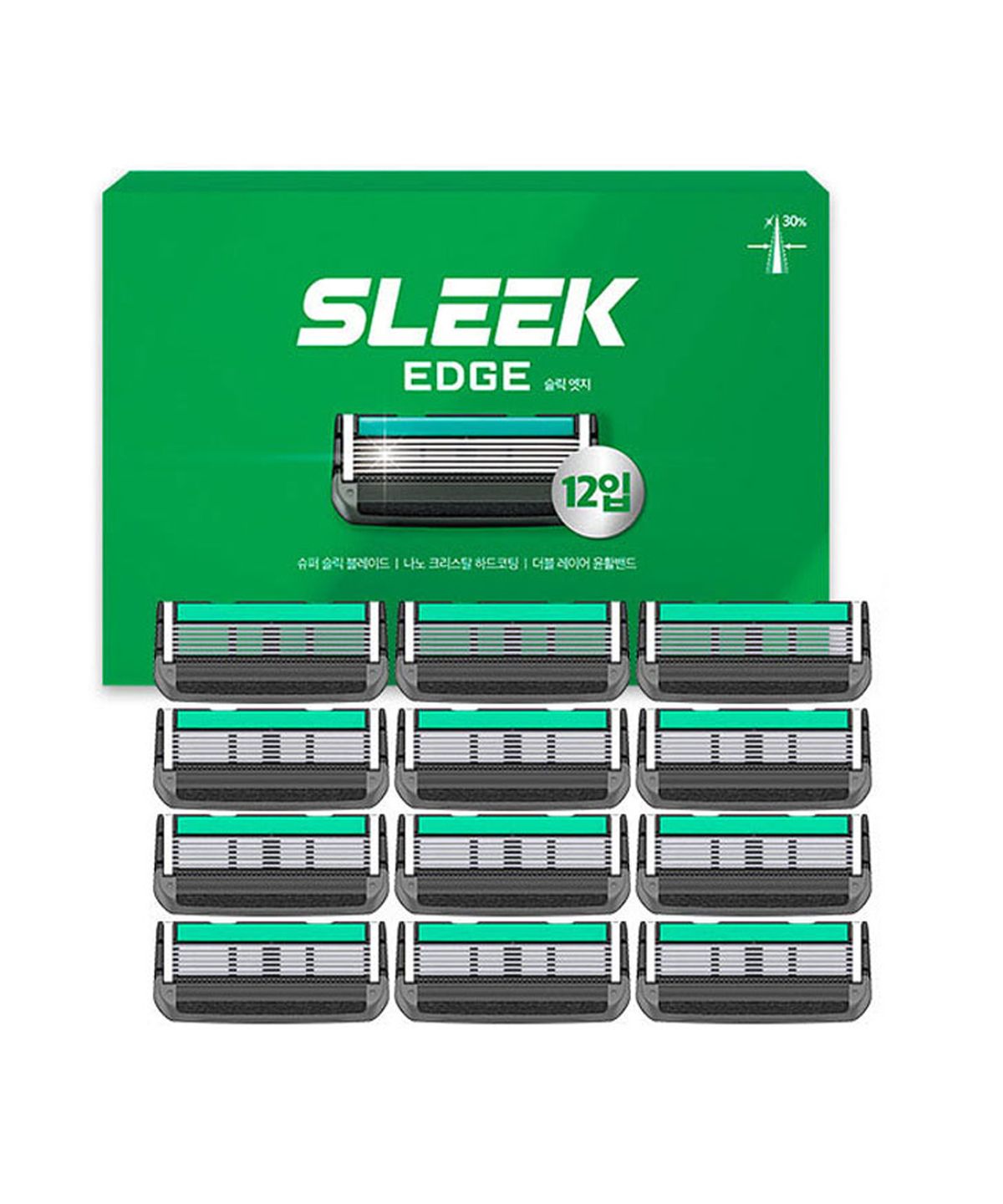 슬릭(SLEEK) 엣지 면도날세트 (12입)