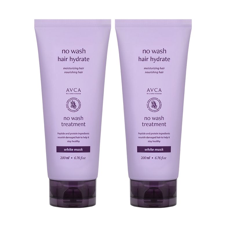 [아브카] 노워시 트리트먼트 헤어팩 화이트머스크 200ml 2개