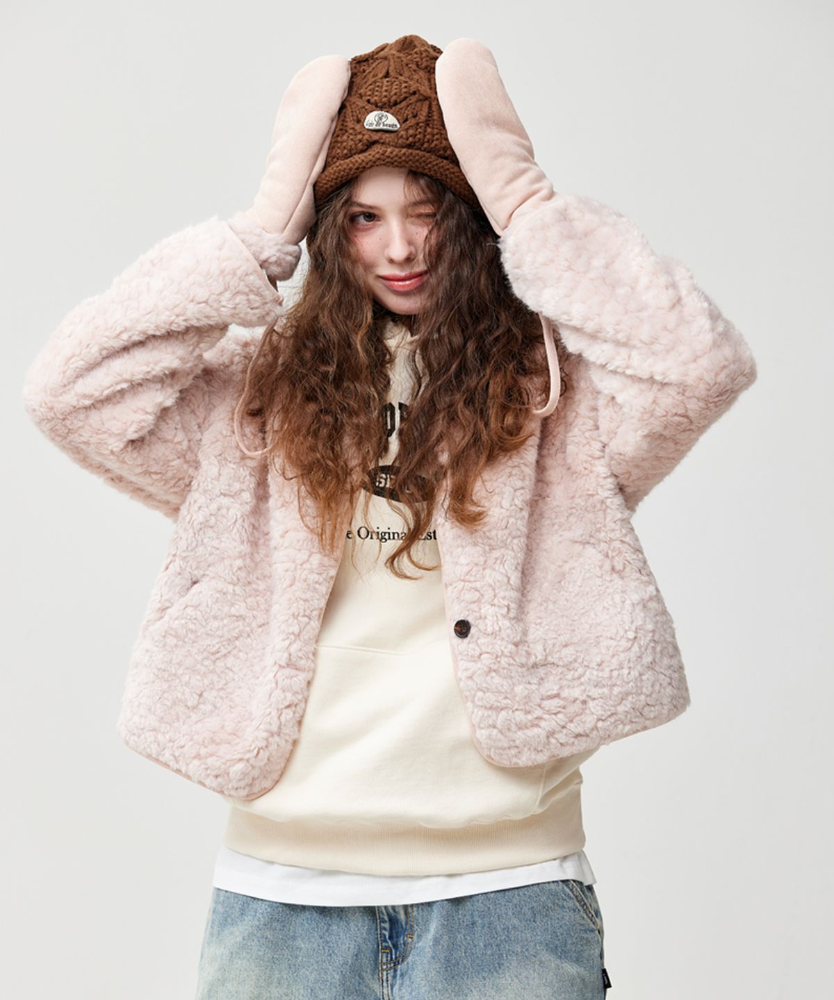 그랭드보떼(GRAIN DE BEAUTE) Bohemian Baraclava [Brown]