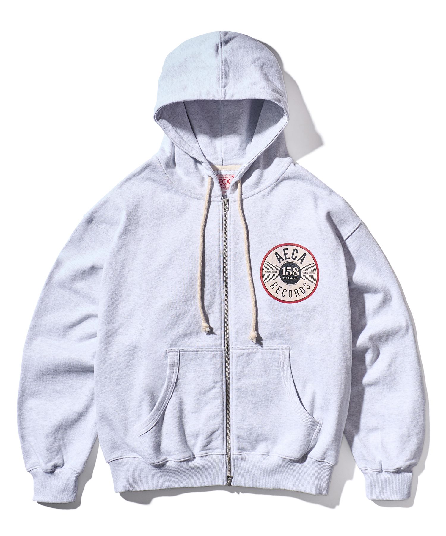 パーカー・フーディ AECA WHITE AECA RECORD SHOP SWEAT HOODIELIGHT GREY MUSINSA | AECA WHITE AECA RECORD ZIP UP HOODIE-LIGHT GREY