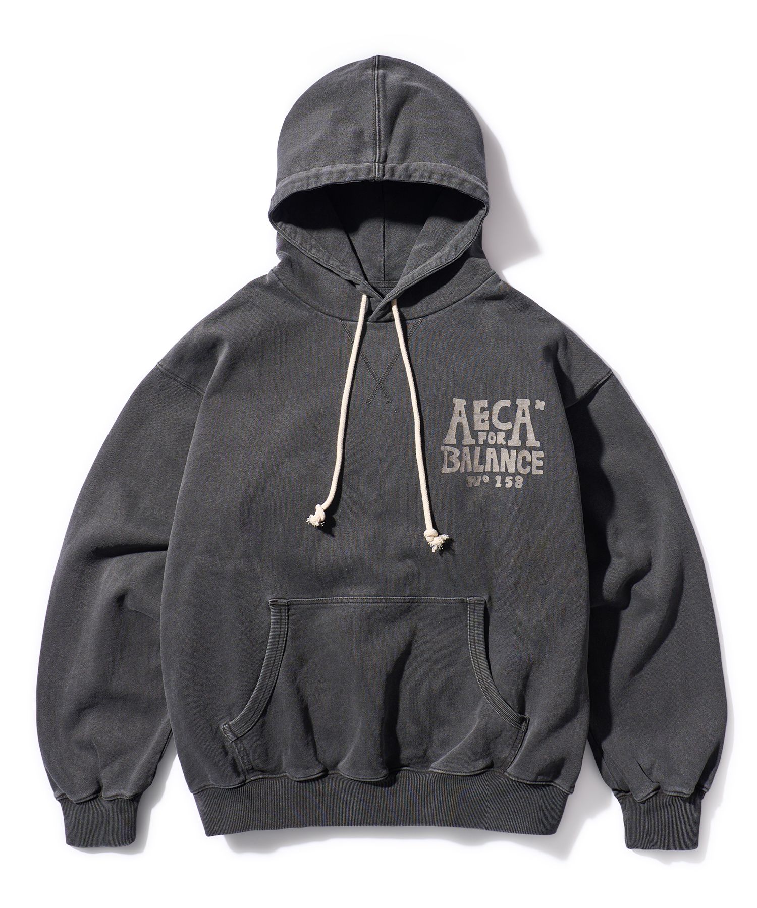 パーカー・フーディ AECA WHITE AECA HAND DRAWING BALANCE HOODIEWASHED CHARCOAL MUSINSA | AECA WHITE AECA HAND DRAWING BALANCE HOODIE-WASHED