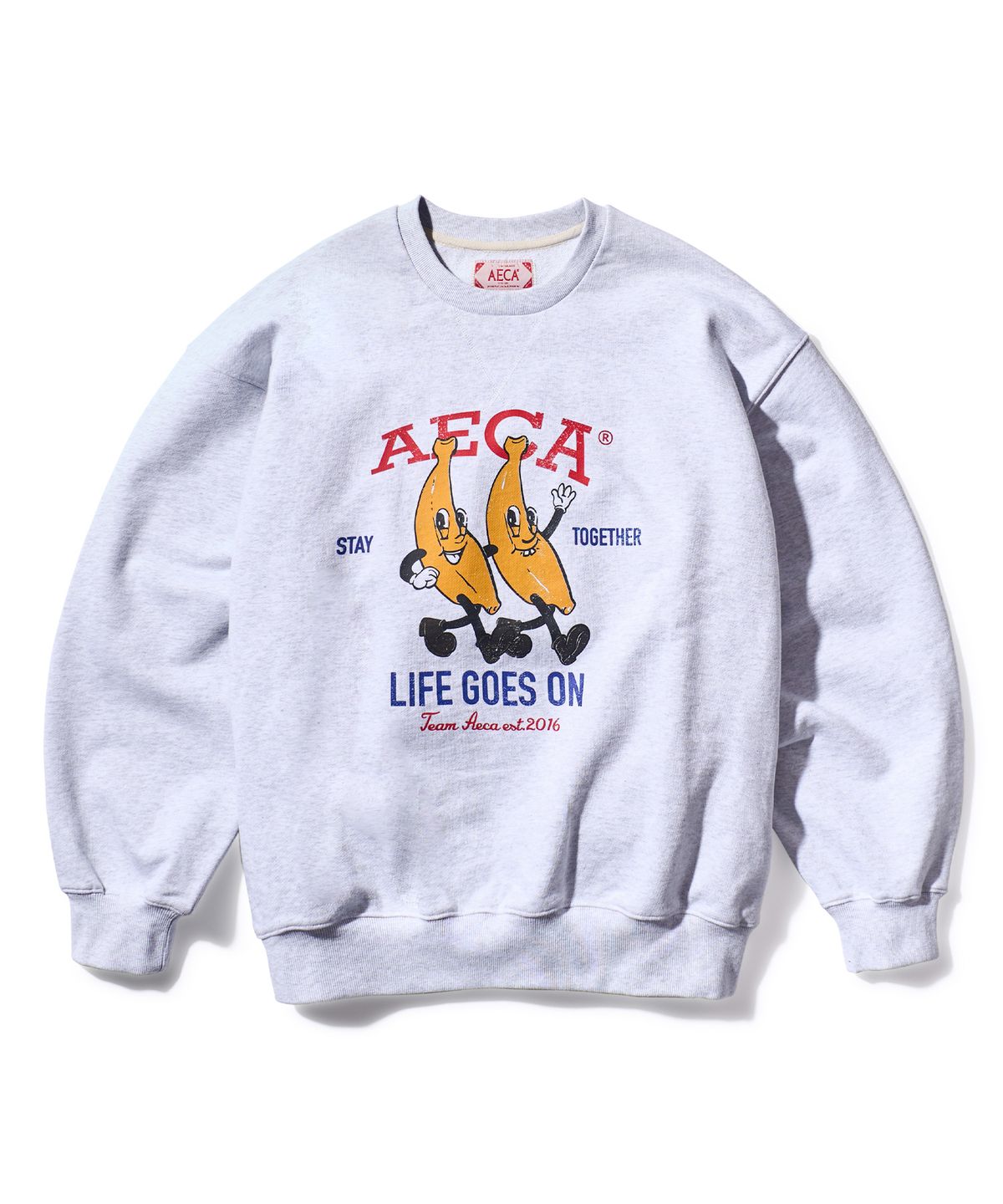 에이카화이트(AECA) STAY TOGETHER SWEAT SHIRT-LIGHT GREY