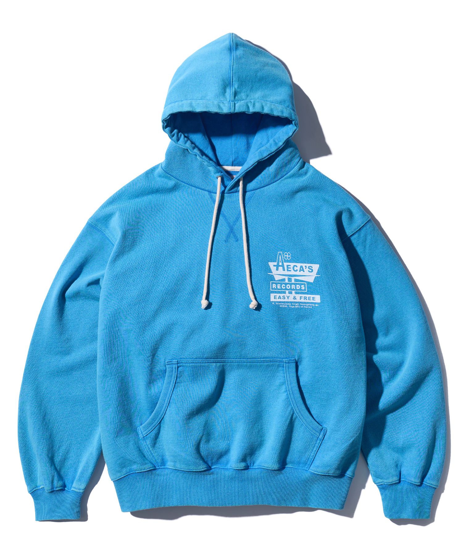 パーカー・フーディ AECA WHITE AECA RECORD SHOP SWEAT HOODIESUNFADE BLUE MUSINSA | AECA WHITE AECA RECORD SHOP SWEAT HOODIE-SUNFADE BLUE