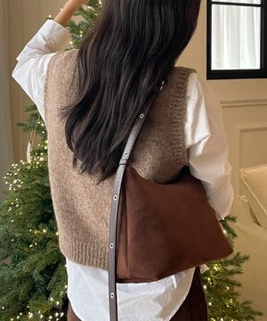 리트 스웨이드 숄더앤 크로스백