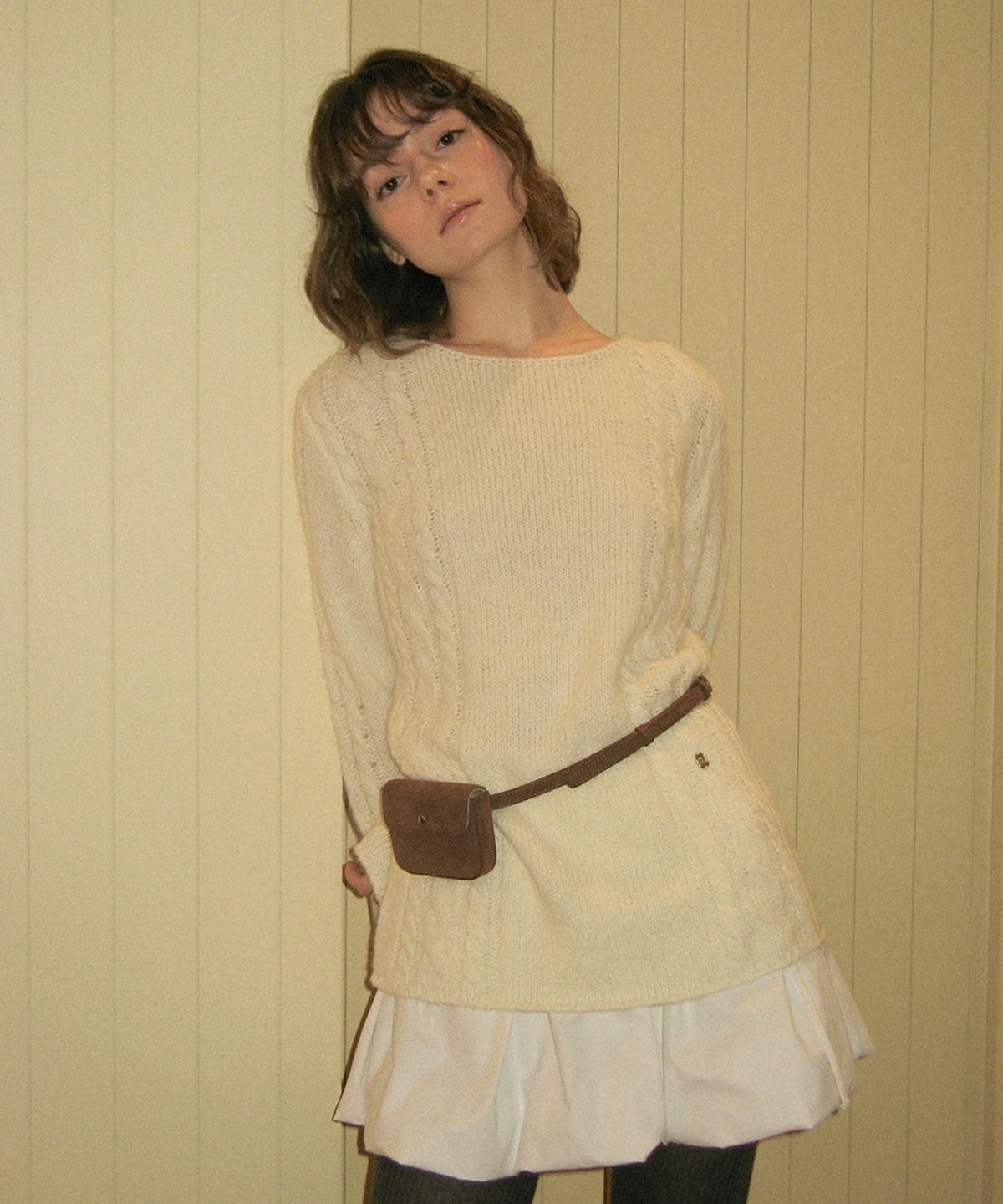 썸웨어버터(SOMEWHEREBUTTER) Vintage Suede Belt Bag - 2Color