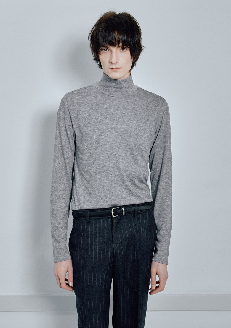 Turtle Neck Jersey - Grey