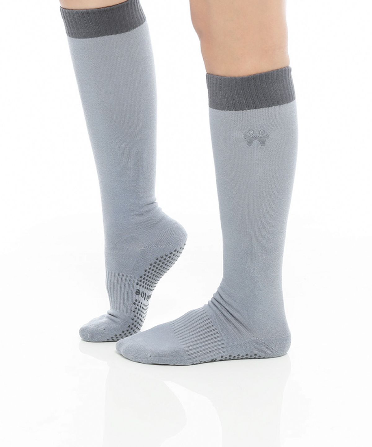 떰토(THUMBTOE) Knee Socks Ash 필라테스 니삭스 무봉제 심리스 미끄럼방지 양말