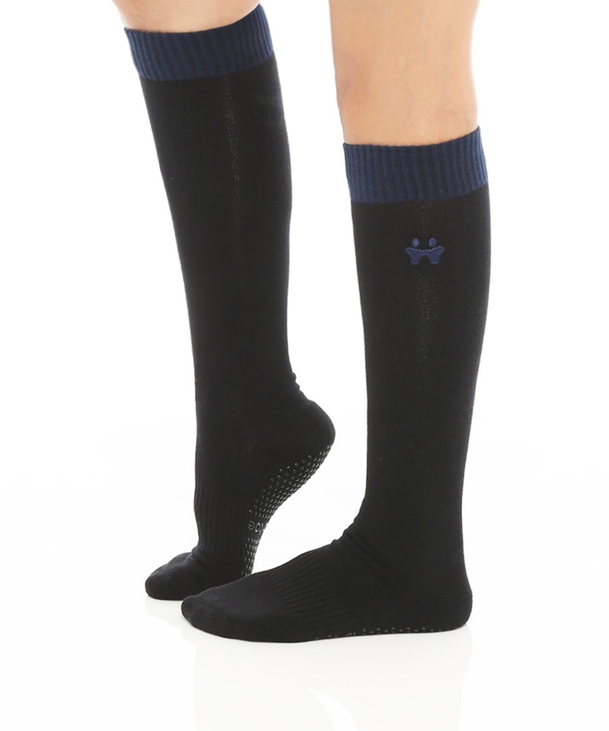 떰토(THUMBTOE) Knee Socks Black 필라테스 니삭스 무봉제 심리스 미끄럼방지 양말