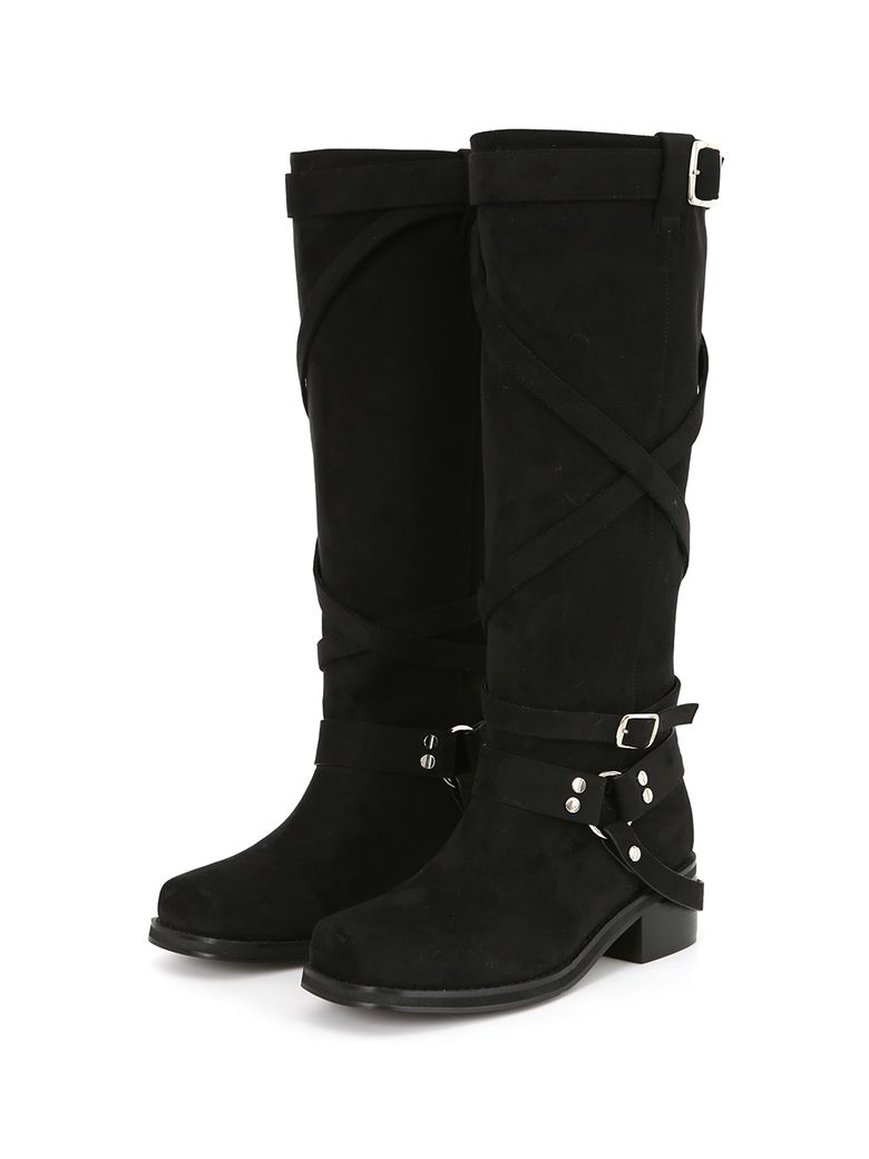 MULTI SUEDE BOOTS (BLACK)
