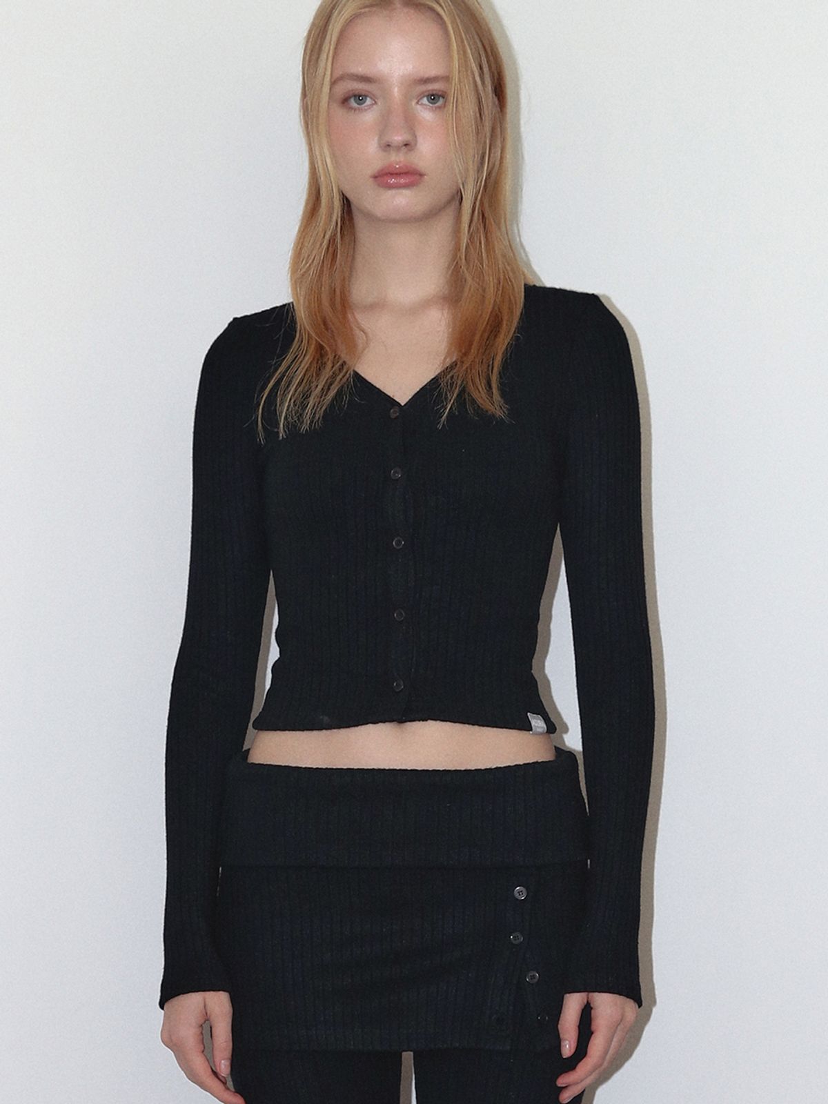 아수라(ASURA) AS BASIC CARDIGAN FW [BLACK]