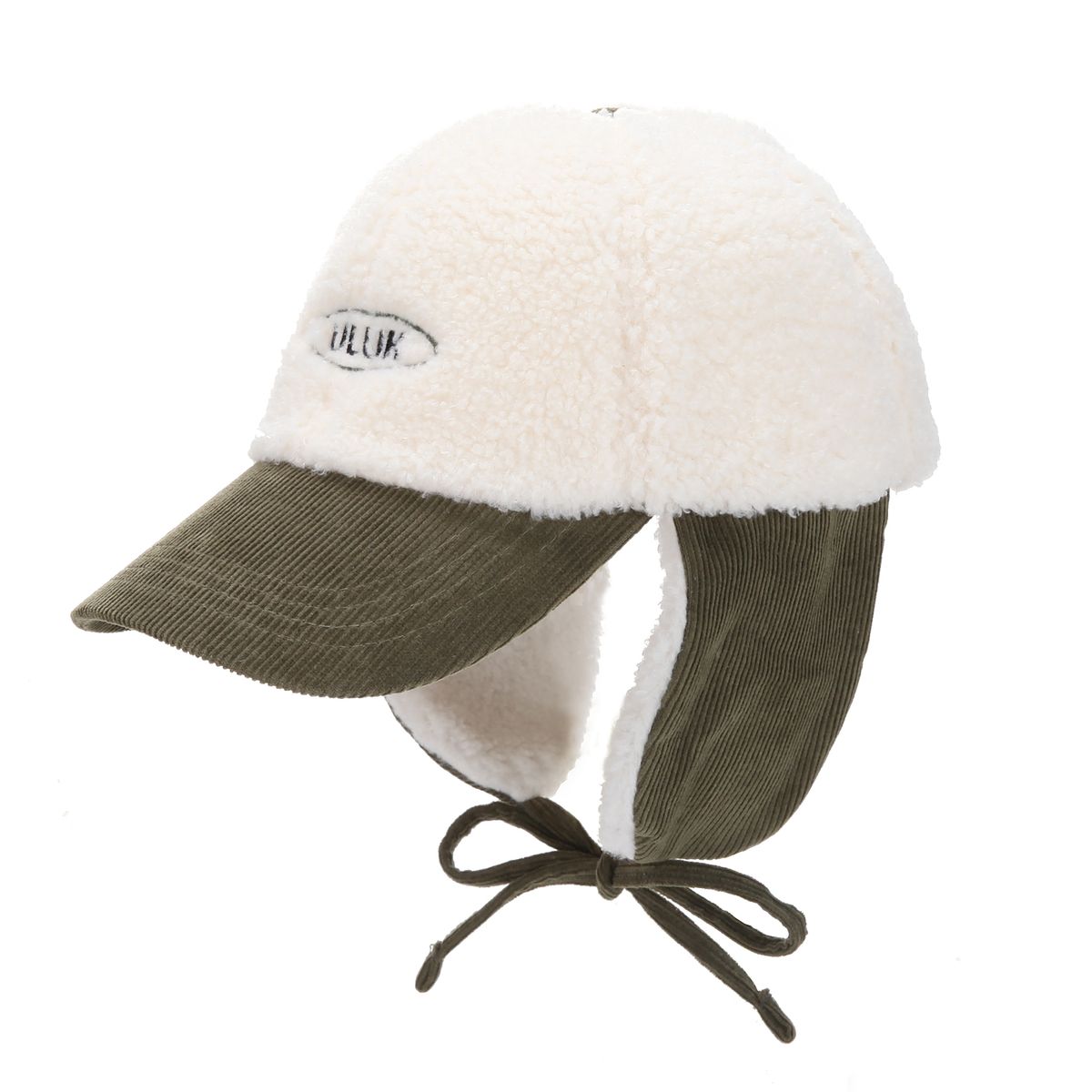 유룩(ULUK) 에션셜 써클 코듀로이 양털 이어머프 볼캡_Khaki