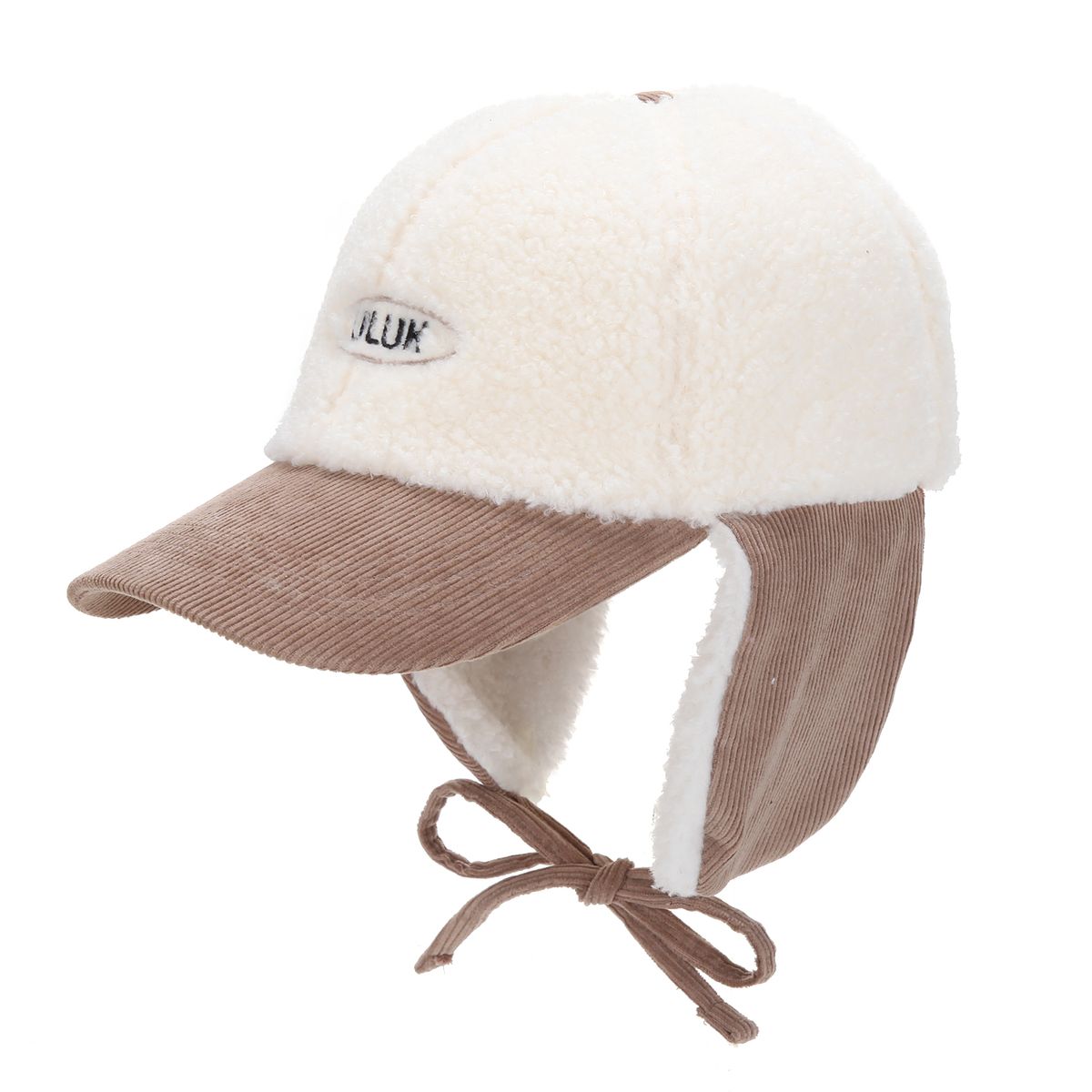 유룩(ULUK) 에션셜 써클 코듀로이 양털 이어머프 볼캡_Beige