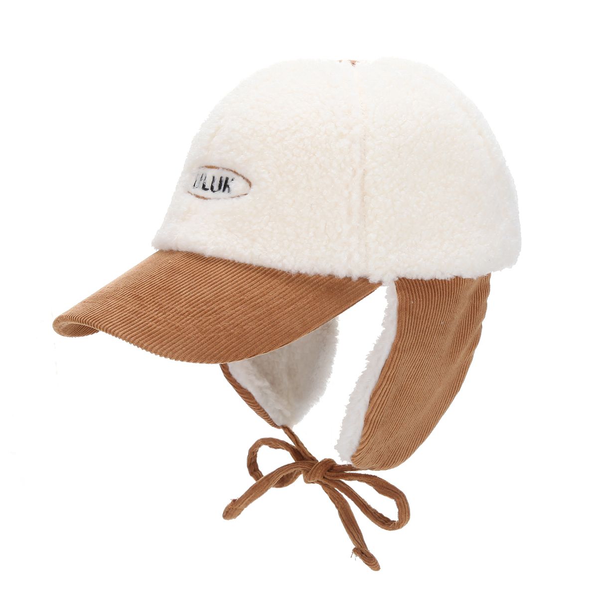 유룩(ULUK) 에션셜 써클 코듀로이 양털 이어머프 볼캡_Brown