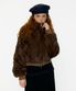Winter Zip-up Fur Jacket (Brown)