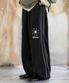 XP260 샤인 파이핑 와이드 트랙 팬츠 (BLACK)