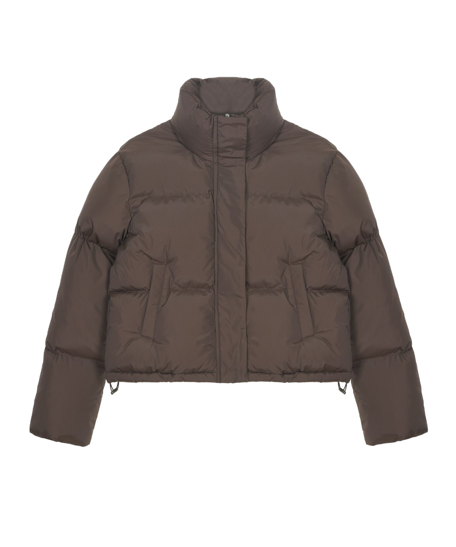 MUSINSA | NICK&NICOLE NICOLE VOLUME PUFFER SHORT PADDING_BROWN