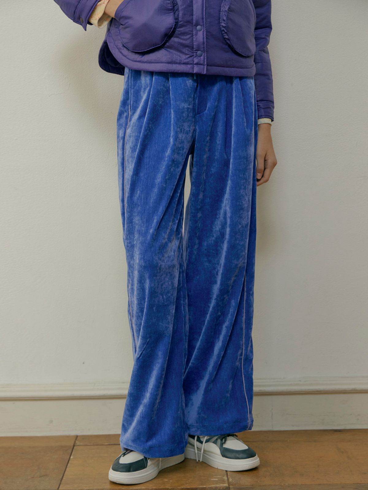 유가당(YUGADANG) 벨벳 와이드팬츠/FW/ Free size jogger pants