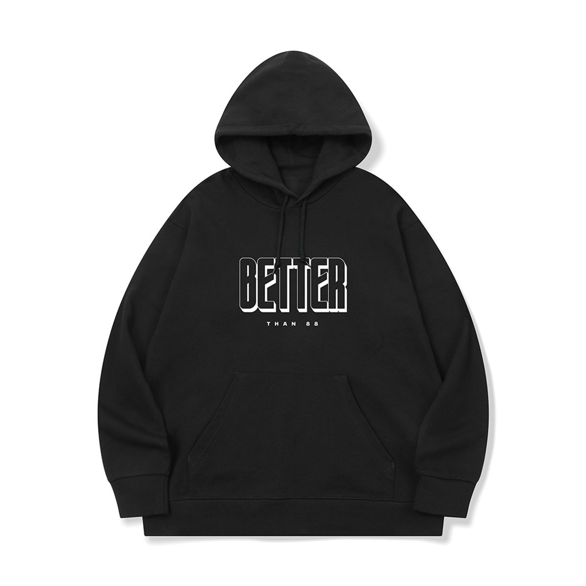 베러댄88(BETTERTHAN88) bth26 깔끔 그 잡채 로고 그래픽 후드티