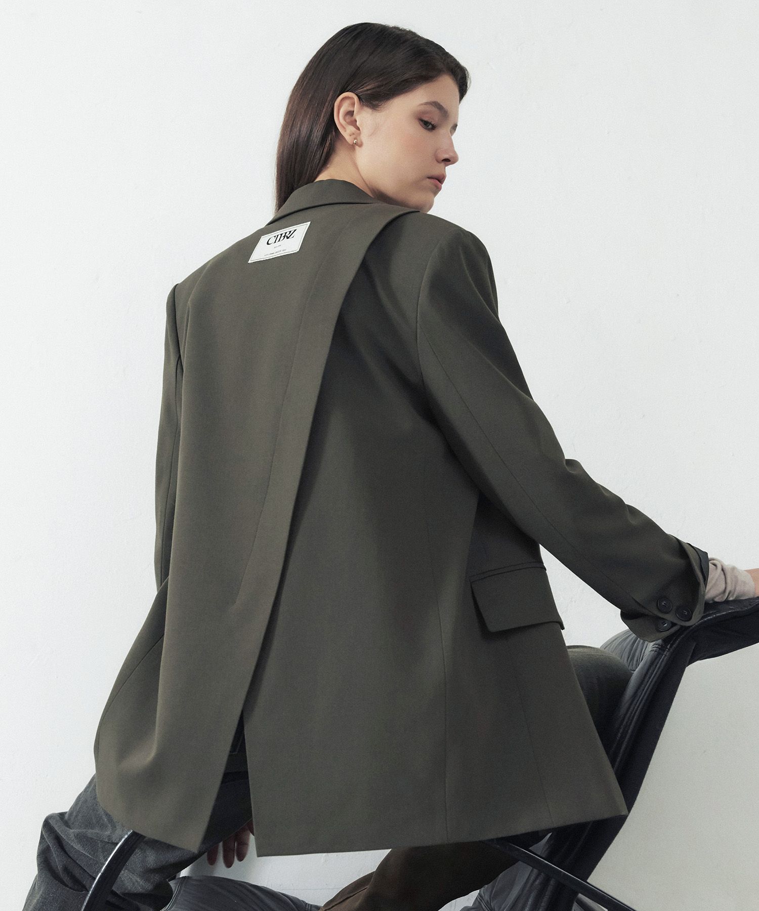 ジャケット citybreeze Wool loose fit diagonal cut single jacket_3COLORS MUSINSA | CITYBREEZE WOMAN Wool loose fit diagonal cut