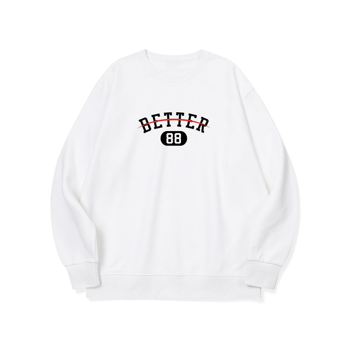 베러댄88(BETTERTHAN88) btm40 샤샤삭 버전2 그래픽 로고 맨투맨