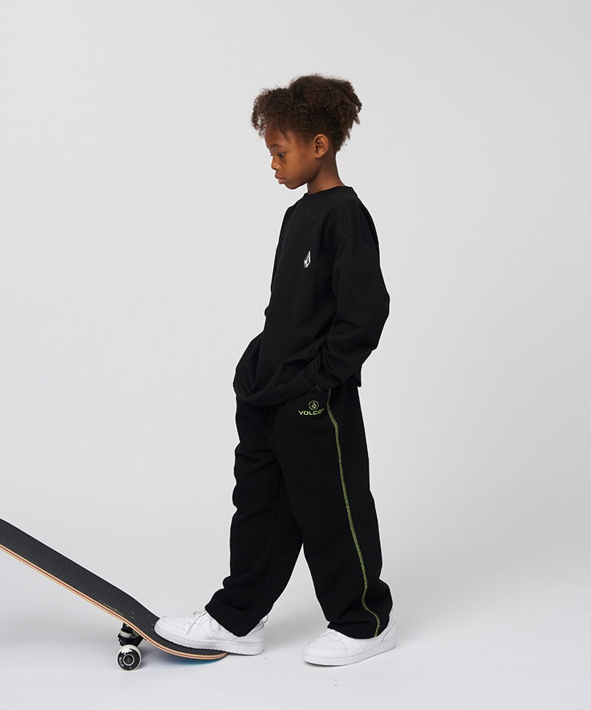 볼컴 키즈(VOLCOM KIDS) 백포인트 롱 티셔츠_D4F303