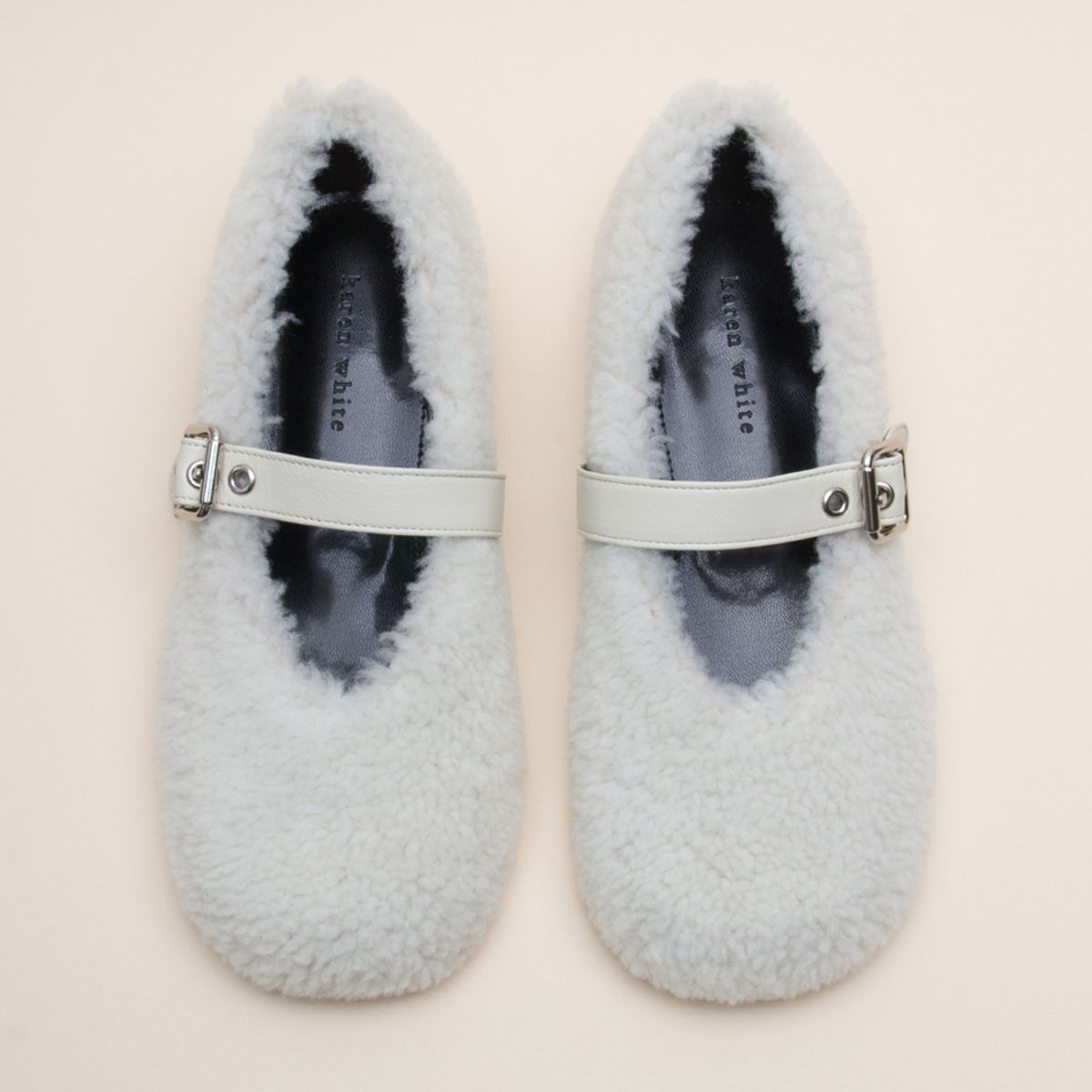 카렌화이트(KAREN WHITE) Winter Sheating flats kw2750 2cm 플랫