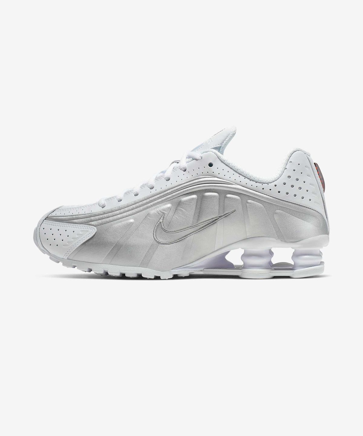 나이키(NIKE) 샥스 R4 W - 화이트:메탈릭 실버:맥스 오렌지:화이트 / AR3565-101