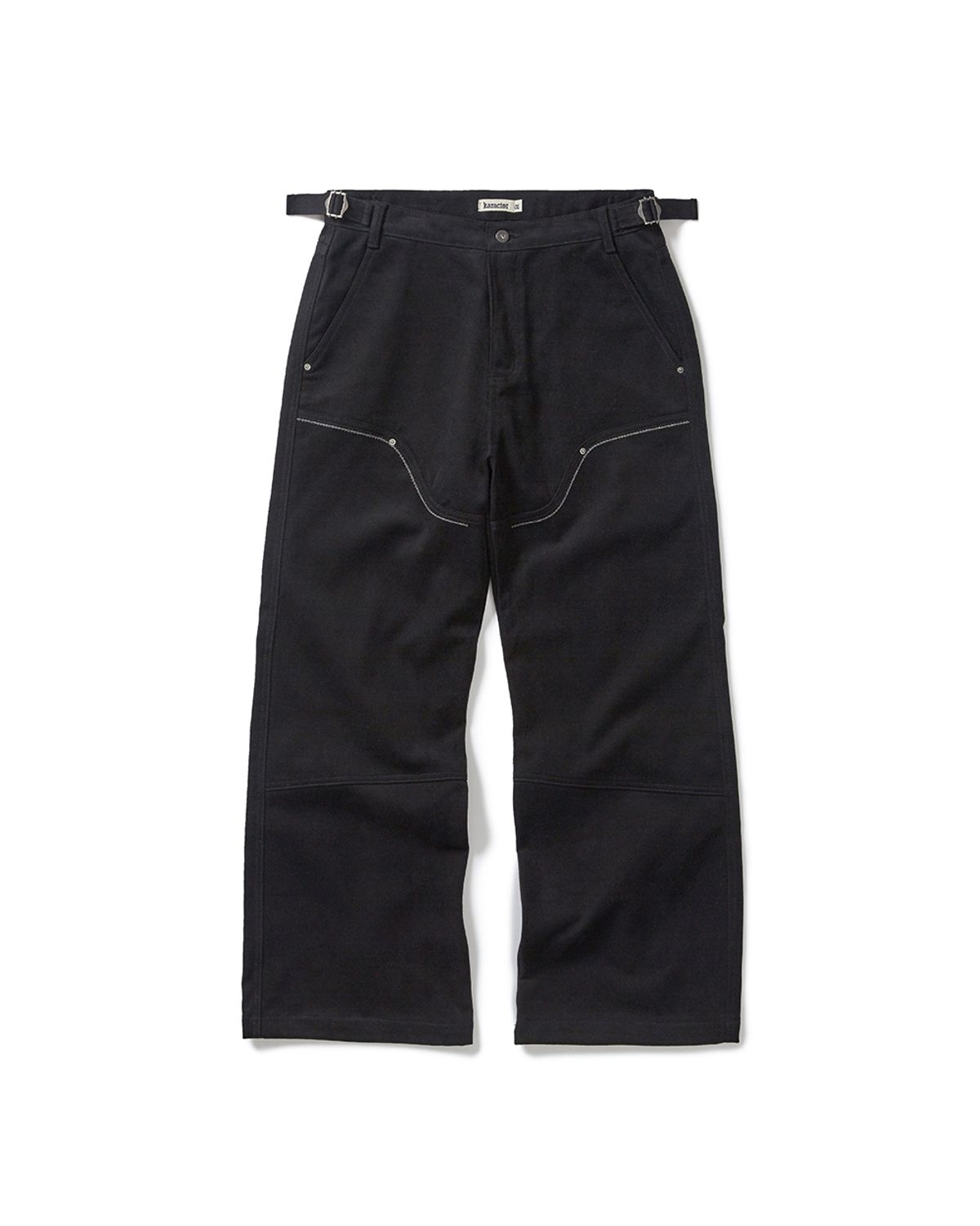 카락터(KARACTOR) Western boots cut work pants / Black