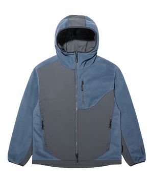 LM POLARTEC REVERSIBLE NYLON MIX HOOD JACEKT (BLUE)