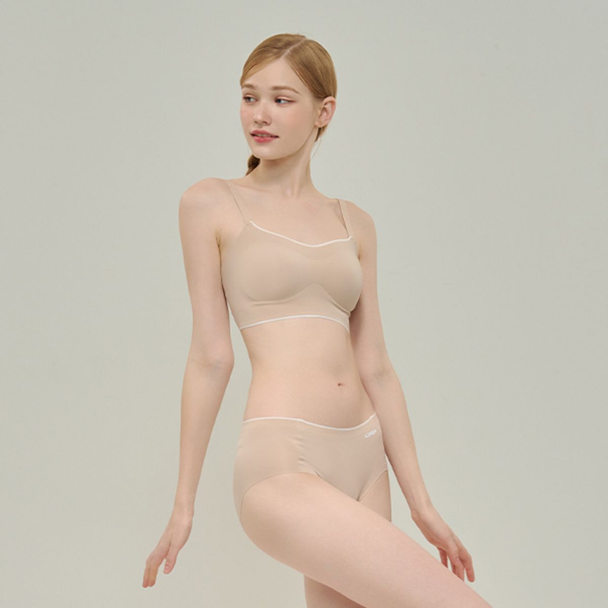 키르시 언더웨어(KIRSH UNDERWEAR) 퓨징 브라팬티 스킨