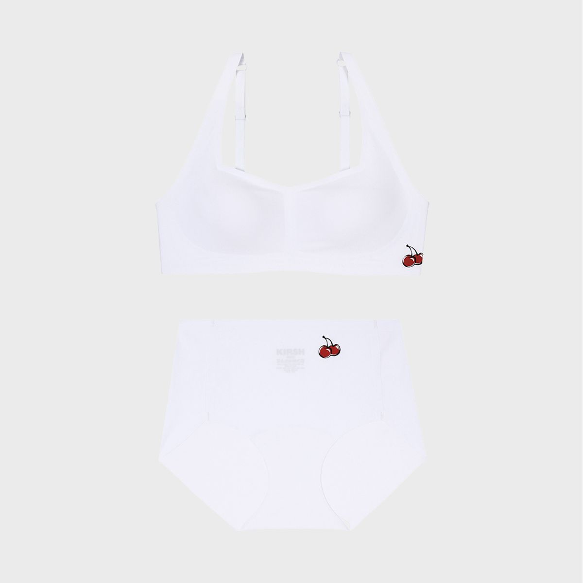 키르시 언더웨어(KIRSH UNDERWEAR) 젤리 퓨징 브라팬티 WH