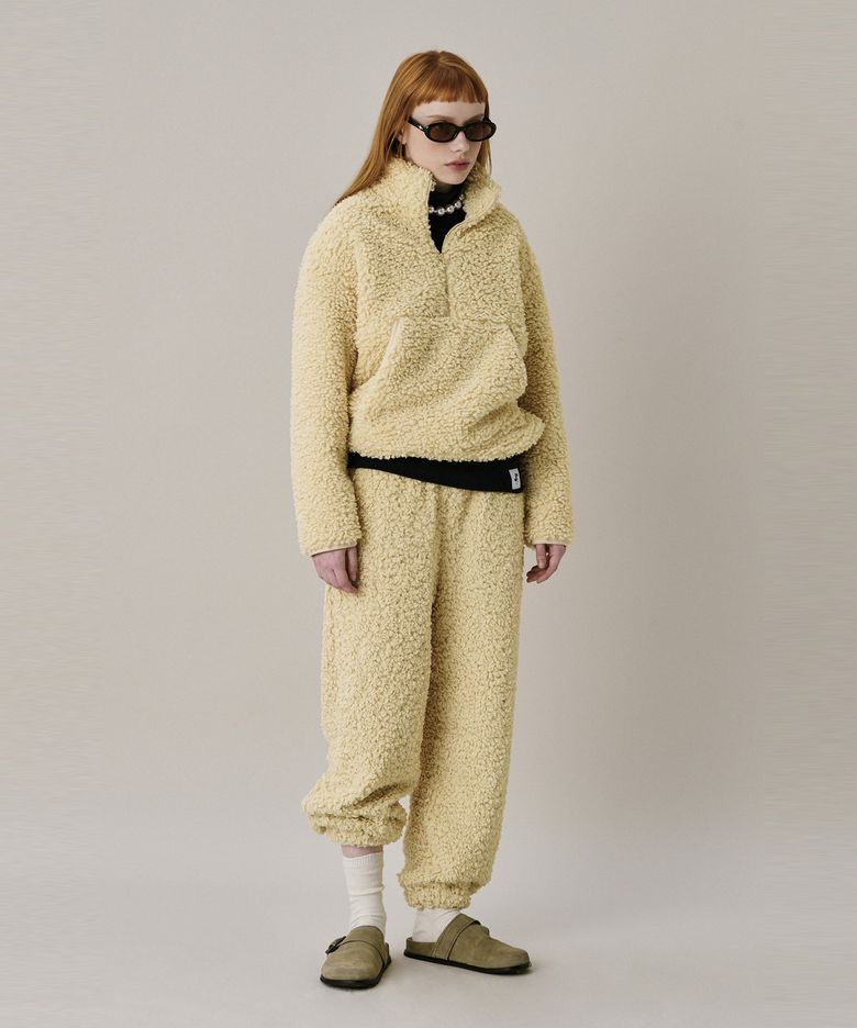 24 Shearing Half Zip-up_Yellow (24 시어링 하프 집업_옐로우)