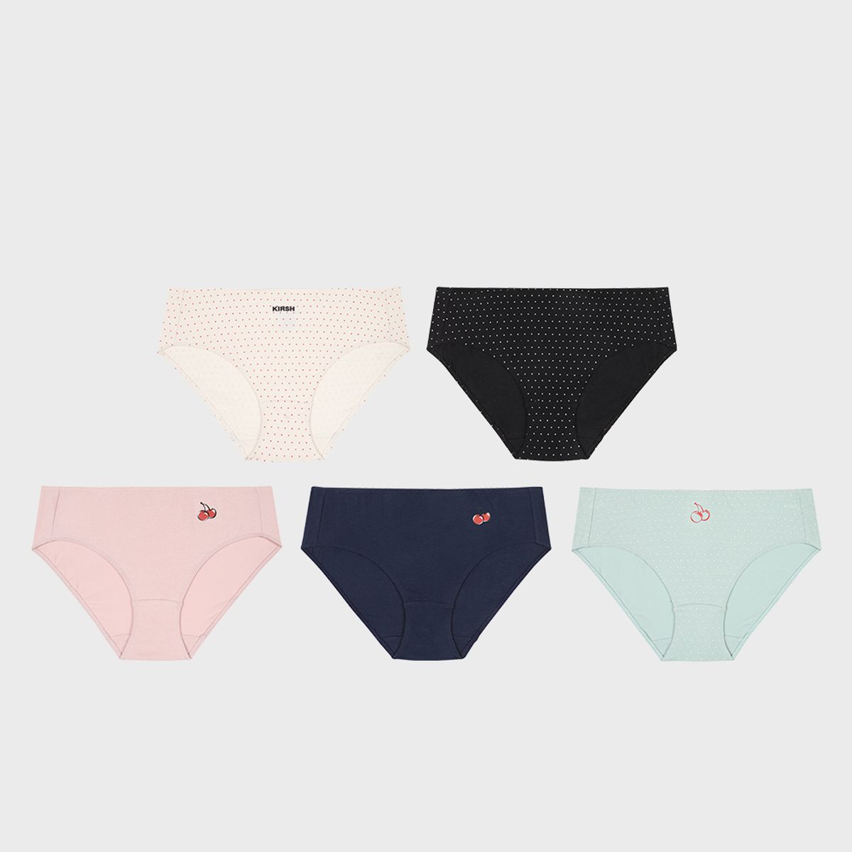 키르시 언더웨어(KIRSH UNDERWEAR) 코튼스판 삼각팬티 5PACK